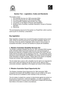 Section Two – Legislation