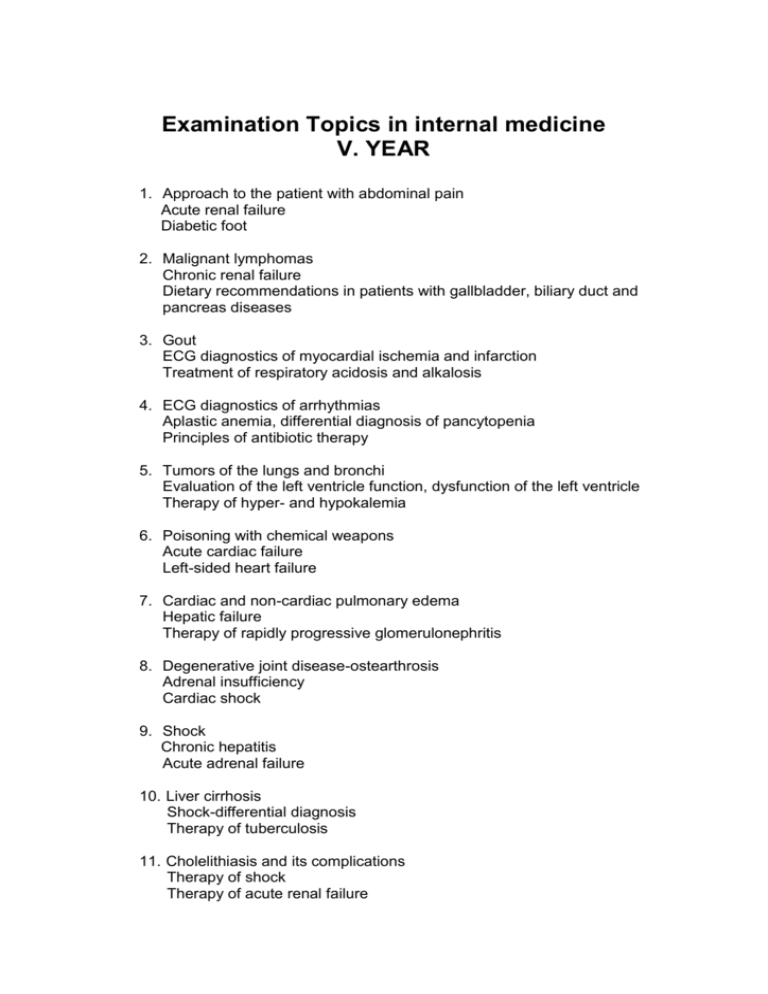 State Final Exam Module Of Internal Medicine State Final Exam Module Of Internal Medicine