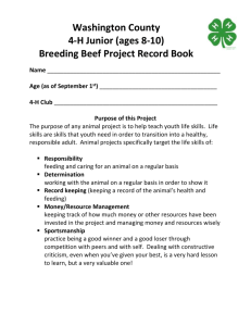 Junior Breeding Beef Record Book - Washington County Extension