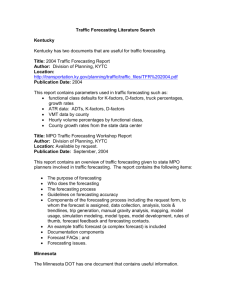 Traffic Forecasting Literature Search_Ohio Certified