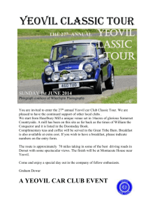 YEOVIL CLASSIC TOUR THE 27th ANNUAL YEOVIL CLASSIC