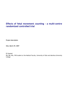 2 Effects of fetal movement counting – a multi centre
