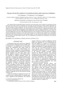 2905-R - Bulgarian Chemical Communications