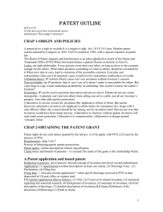 A.Patent application and issued patent