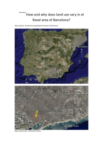 How and why does land use vary in el Raval area of Barcelona