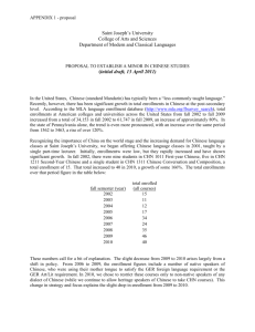 Chinese Studies Appendix - Saint Joseph`s University