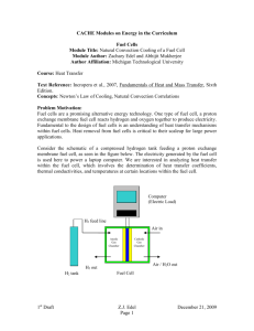 Humidity and Water Management in Fuel Cells