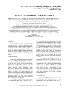 Hoff et al. 2003 - Atmospheric Lidar Group