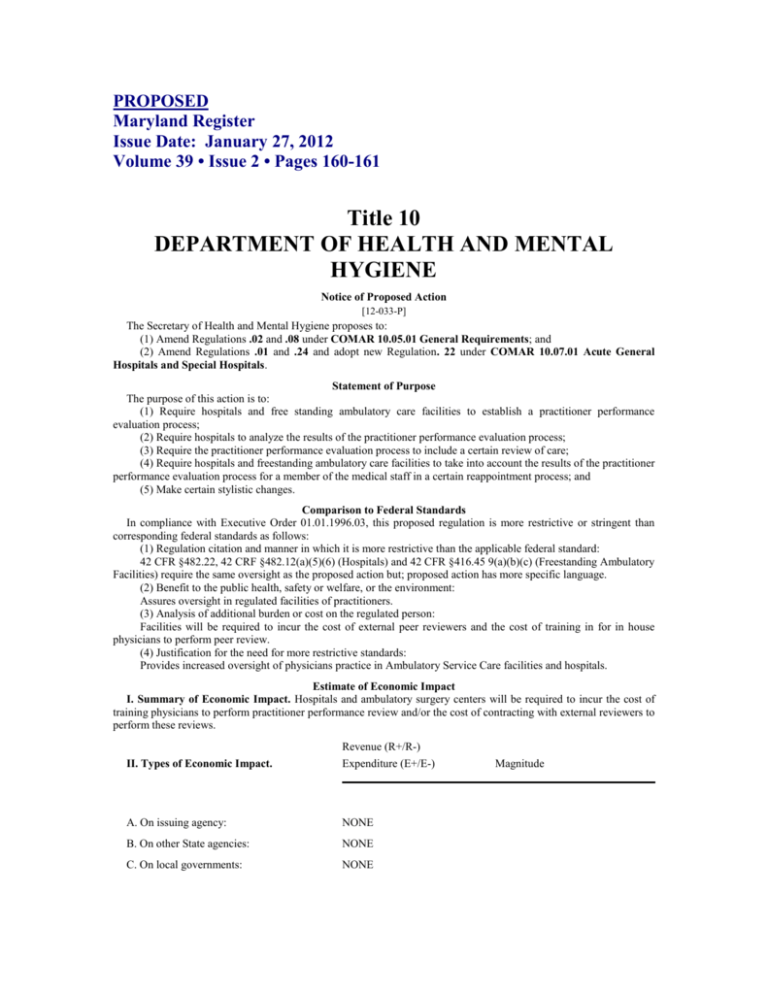 proposed-regulations-maryland-department-of-health-and-mental