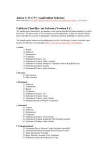 Habitats Classification Scheme (Version 3