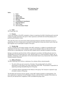 MIT Skydiving Club CONSTITUTION Index: 1. Name 2. Purpose 3