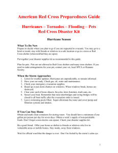 American Red Cross preparedness guide for hurricane season