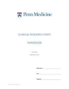 CR_Staff_Handbook - University of Pennsylvania School of