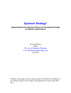 Click here for the basic elements of making Quantum Strategy