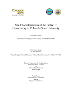 Detailed Soil Core Description - GetWET