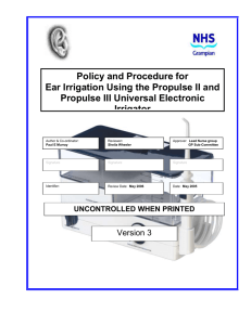 NHS Grampian Ear Irrigation Guidelines