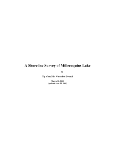 Shoreline Survey of Millecoquin Lake (2003)
