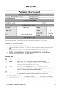 Sample ERT - Senior Chemistry