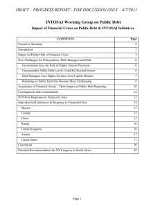 Impact of Financial Crises on Public Debt & INTOSAI Initiatives Draft