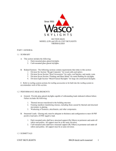 SECTION 08620 - Wasco Skylights