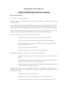 5 Incident Technical Support Services Agreement