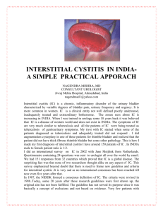 interstitial cystitis in india