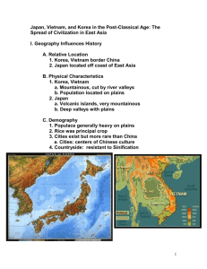 Japan and Korea: Lecture Notes - Denton Independent School District