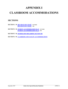 classroom accommodations