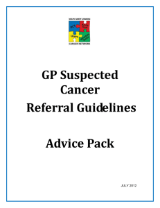 NICE GP Cancer Referral Guidelines