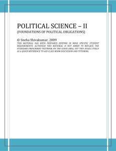 POLITICAL SCIENCE – II