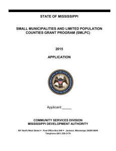 attachments to application - Mississippi Development Authority