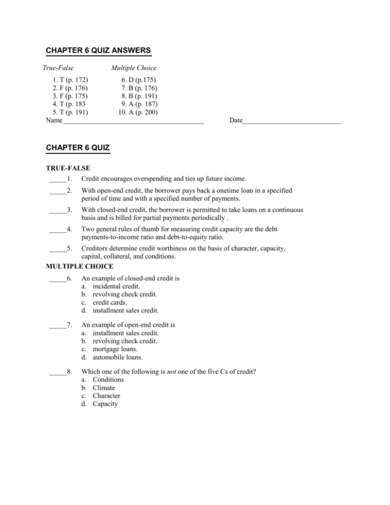 finance1200chapter6withanswers