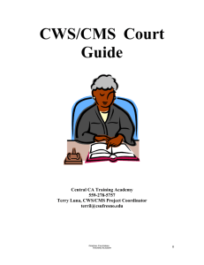 CWS/CMS Court Guide - California State University, Fresno