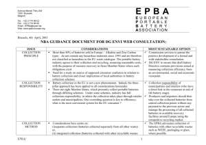 Brussels, 4th April, 2003 NBA GUIDANCE DOCUMENT FOR DG