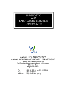 Animal Health Laboratory Service Booklet - Agri