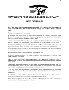 basic farm rules - Traveller`s Rest Equine Elders Sanctuary
