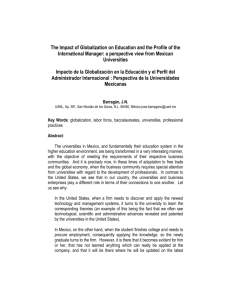 The impact of Globalization on Education and the Profile of the