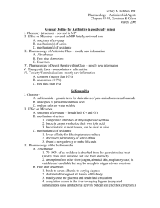 General Outline for Antibiotics (a good study guide)