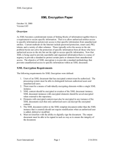 XML Encryption Paper - W3C Public Mailing List Archives