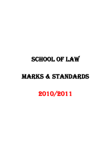 School of Law 2010/11