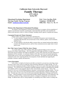 Family Therapy - American Psychological Association