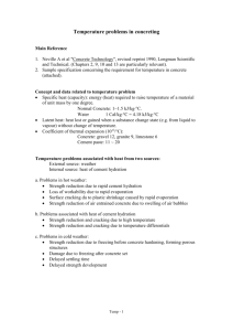 Temperature problems in concreting [Word97]