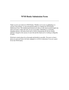 WND Books Submissions Form