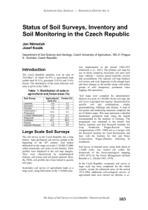 Soil Classification in the Czech Republic