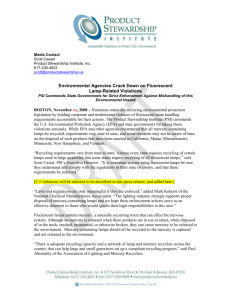 Draft Press Release - Product Stewardship Institute