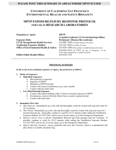 MPTP - UCSF Occupational Health Program