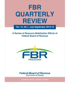 Rs Billion - Federal Board of Revenue