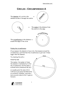 Circles - Circumference A