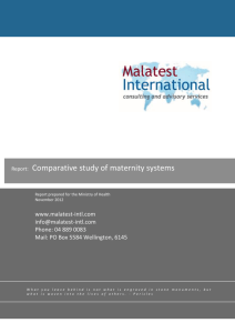 7.6 Maternity systems