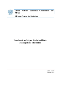 Handbook on Major Statistical Data Management Platforms